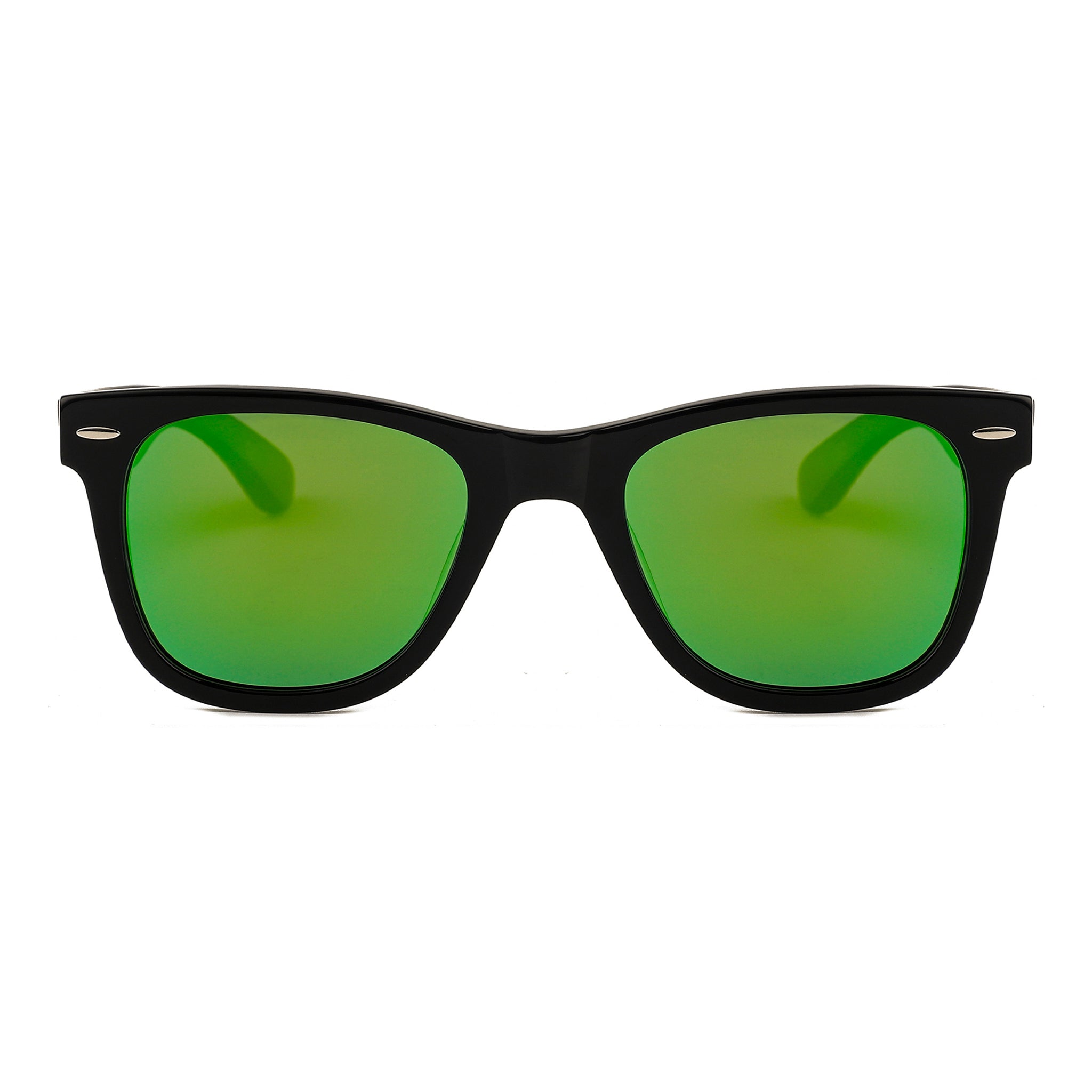 Explorer - Walnut Wood & Green Mirror Lenses