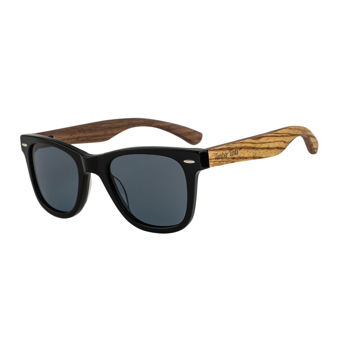 Timber Tints | Explorer Zebra Wood Sunglasses - Gray