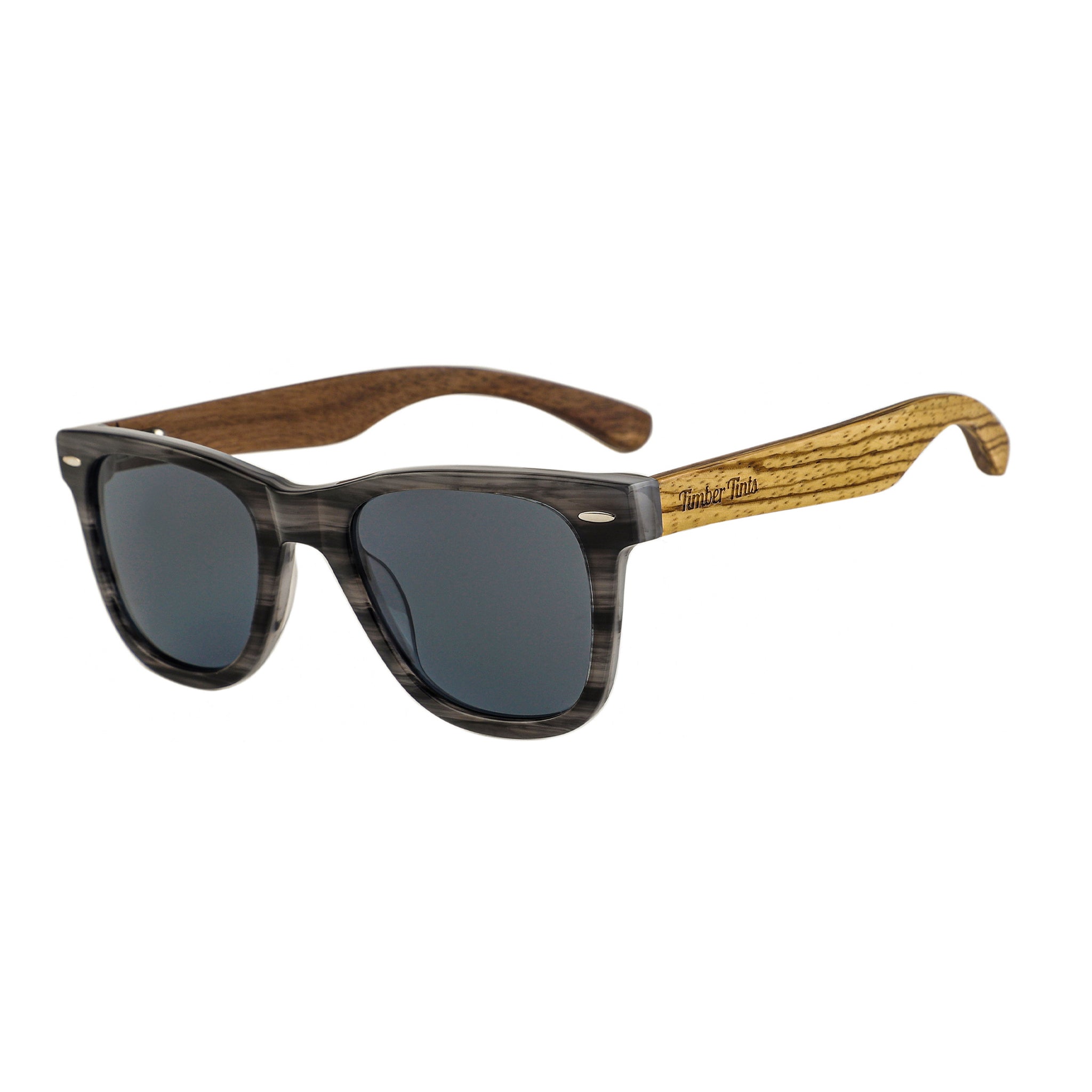 Explorer Fog - Zebra Wood & Gray Lenses