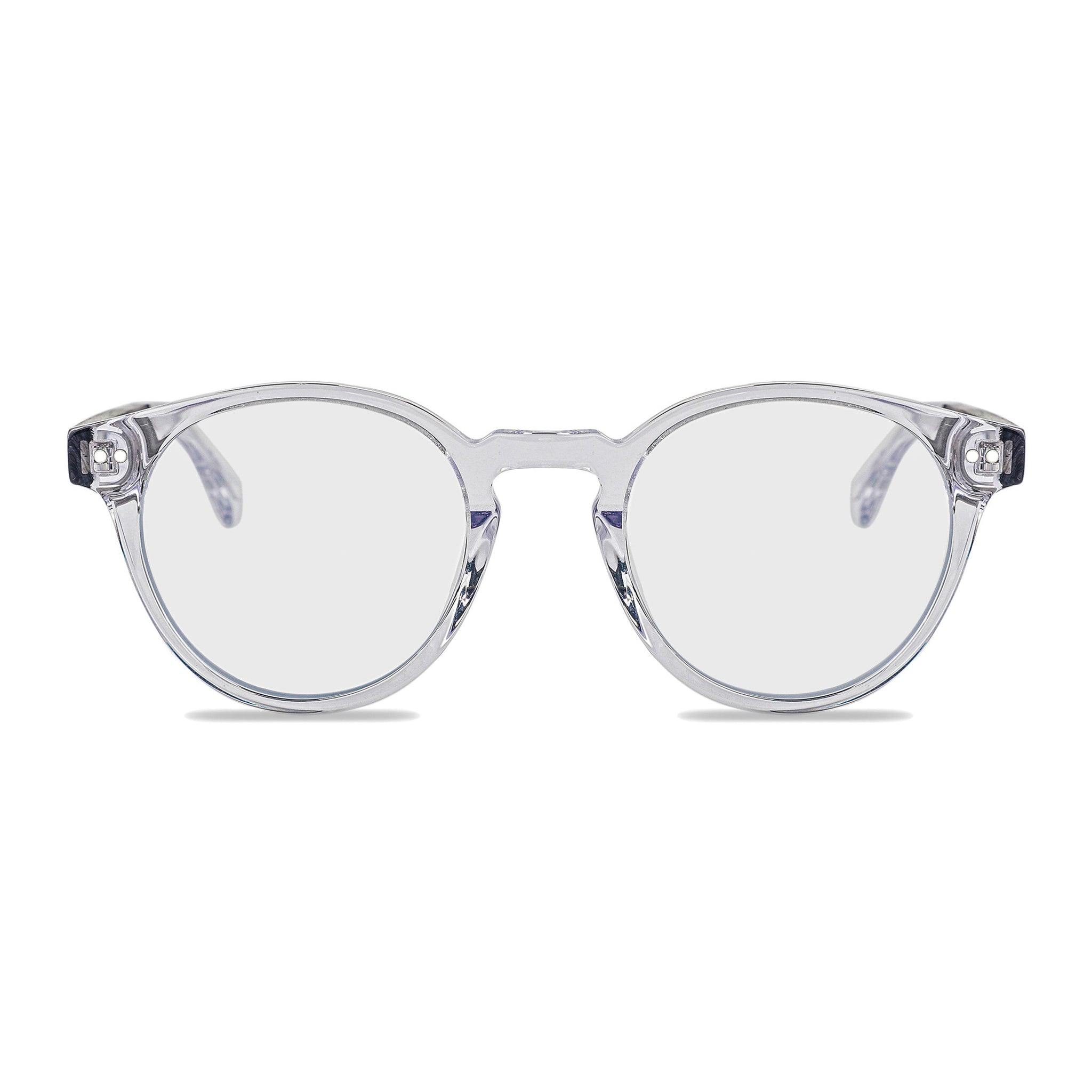 Midtown Clear - Walnut Wood Blue Light Glasses